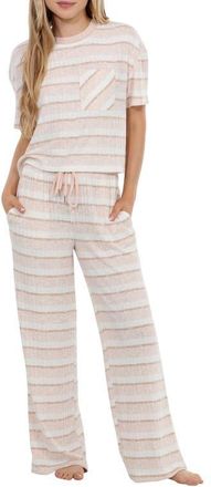 Honeydew Intimates Take It Easy Pajamas in Mellow Stripe at Nordstrom, Size X-Small