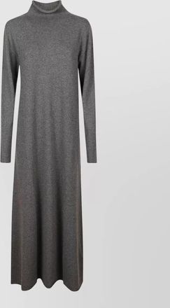 Jil Sander high neck long sleeve midi dress