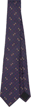 Gucci GG jacquard silk tie - men - Silk/Silk/Cupro - One Size - Blue