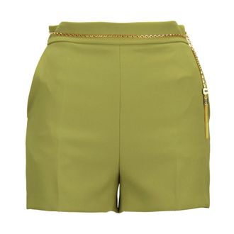 Elisabetta Franchi Casual Shorts, female, Green, Size: XS Casual Shorts