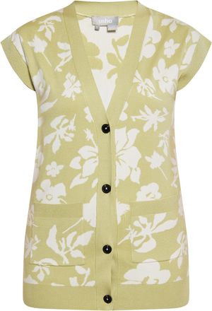 Usha Slipover Dames Lichtgroen gebroken wit