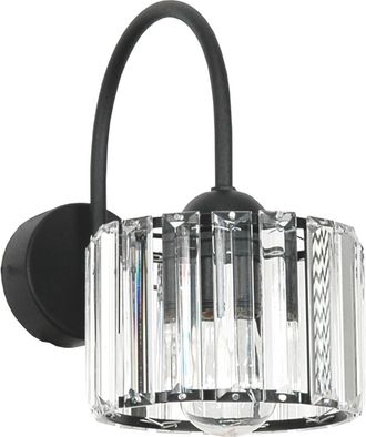 OEM Aplique De Pared Con Pantalla De Cristal Negro 15-113 Manguera