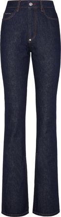 Philipp Plein Denim Trousers Flare Fit Chains