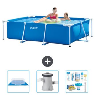 Intex Piscina Con Estructura Rectangular - 220x150x60 Cm - 6-piezas S21248
