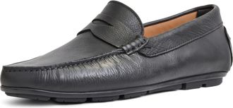 Aquatalia Womens Enzo Driving Style Loafer, Black Tumbled, 10.5 UK