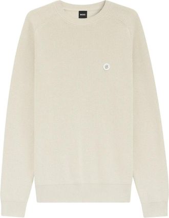 HUGO BOSS Heren, Truien, Beige, Maat: L