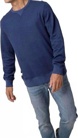 Southern Tide Bluffton Crewneck Pullover In Dress Blue