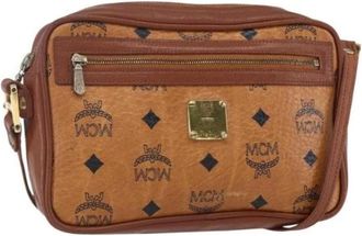 MCM Pre-owned Canvas Schoudertas - Dames - Vintage Schoudertas - Bruin - ONE Size - Vintage