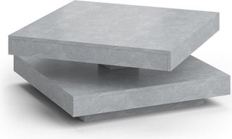 Vicco Tavolino da caffè Elias, Calcestruzzo, 70 x 34 cm