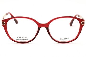 Max & Co. MO5171 Oval Injected Propionate Eyeglasses - Bordeaux