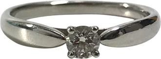 Tiffany & Co. Silver Platinum 950 Band Ring (Pre-Owned)