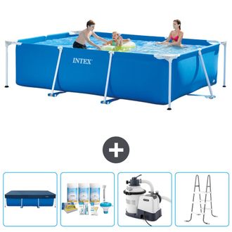 Intex Piscina Con Estructura Rectangular - 300x200x75 Cm - 5-piezas Scb64