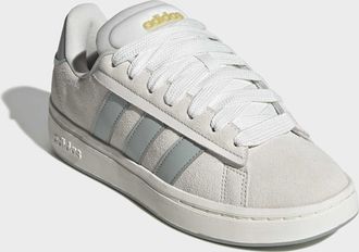 adidas Sneaker ADIDAS SPORTSWEAR GRAND COURT ALPHA, Damen, Gr. 38,5, core wei&szlig;, wonder sage, gold metallic, Leder, Textil, Schuhe Sneaker, inspiriert vom Des