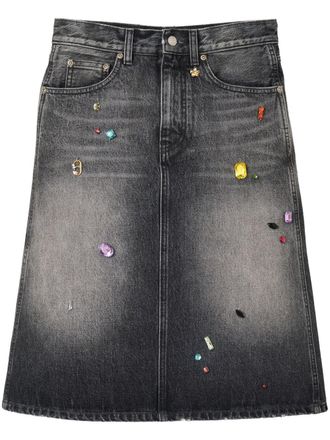 スカート MARC JACOBS 'The Rip And Repair Straight Jean' skirt Blue Marc Jacobs デニムスカート | ブルー | FARFETCH JP