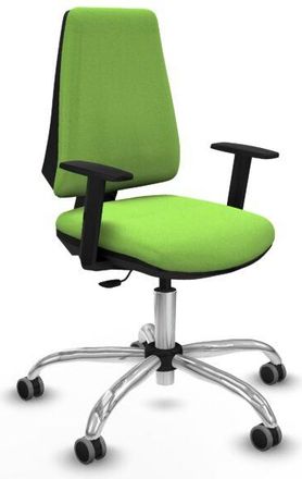 Piqueras y Crespo Elche Cp Bali Pistacho Brazos 1d Base Cromada Ruedas Engomadas 65mm