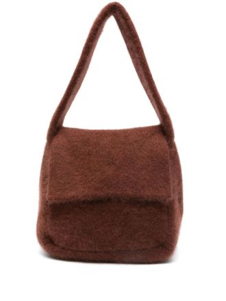 Aya Muse textured shoulder bag - Bruin