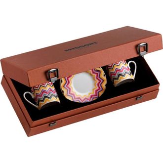Missoni Coffee Cup & Saucer Set Of 2 In Luxury Box in Red at Nordstrom