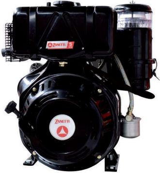Zanetti Motor Diesel Completo Zanetti S510f2e 510 Cc Eje C&oacute;nico 30 Arranque El&eacute;ctrico