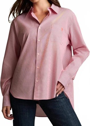 Lisa Todd Stripe It To Me Top In Red/white Stripe