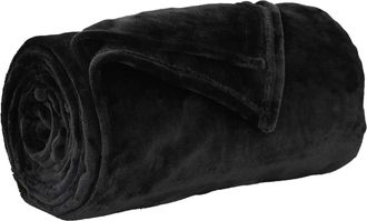 vidaXL Manta Negro 150 X 130 Cm 0,51 Kg Lana Vidaxl
