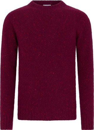 Malo Cashmere Crewneck Sweater - Heren - Cashmere truien - Paars - M - Truien & Vesten