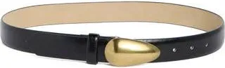 Steve Madden Glossy Teardrop Buckle Belt in Black at Nordstrom Rack, Size X-Large
