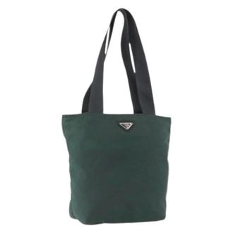 Prada Pre-owned Tote Bags, female, Green, Size: ONE SIZE Pre-owned Vintage Tote Bag