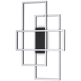 Ideal Lux Aplique led decorativo integrado led negro, 3000K