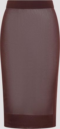 Saint Laurent Knitted Pencil Skirt