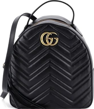 Gucci GG Marmont Matelasse Leather Small backpack - Nero