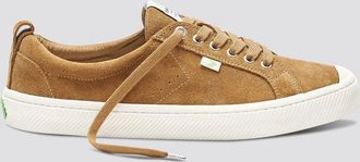 Cariuma Womens Cariuma OCA Low Sneakers Camel Suede Comfort Casual Shoes HAWK1078