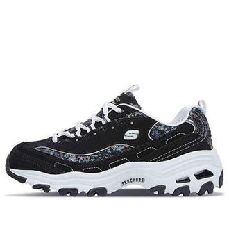Skechers (WMNS) Skechers DLites Low-Top Sneakers Black/White 11916-BKW