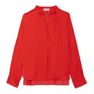 Zadig&Voltaire Dames, Blouses & Shirts, Rood, Maat: S Satijn