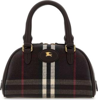 Burberry Printed Canvas Mini Highlands Handbag