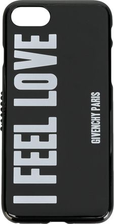 Givenchy slogan print iPhone 7-hoesje - Zwart