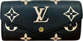 Louis Vuitton Pre-owned Wallets, female, Black, Size: ONE SIZE Pre-owned Long wallet (bi-fold)