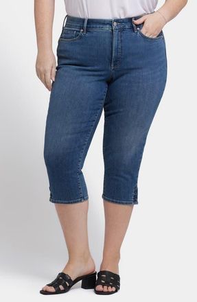 NYDJ Marilyn High Waist Button Detail Capri Jeans in Valencia Surf at Nordstrom, Size 16W