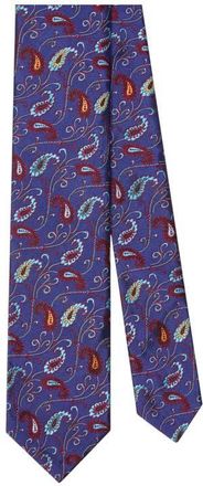 Robert Talbott Newman 7 Fold Pine Paisley Necktie in Blue at Nordstrom