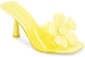 BCBGeneration Remani Flower Embellished Sandal in Lemon at Nordstrom Rack, Size 7.5