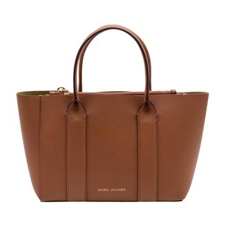 Marc Jacobs Medium Tote Bag In Vintage Floral Canvas With Oversized Bow - Dames - Shoppers - Bruin - ONE Size - Katoen - Tassen