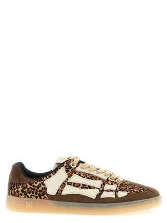 Amiri Brown Animal Print Sneakers