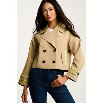 Lisa Todd In Trench Jacket in Natural Neon at Nordstrom, Size X-Large