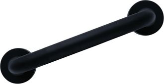 No Brand Barra De Agarre De Ba&ntilde;o Aluminio Negro 30 Cm Ridder