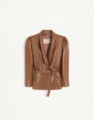Valentino Nappa Leather Jacket Wo