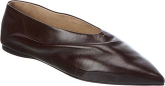Khaite Mariam Leather Ballerina Flat