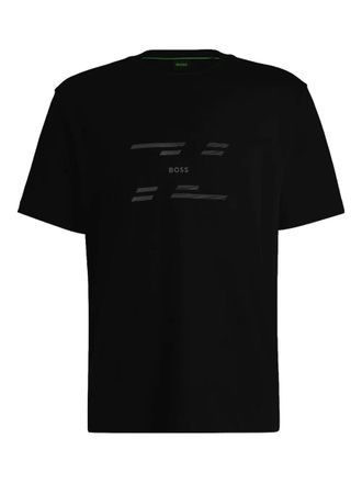 BOSS logo T-shirt - men - Cotton - S - Black