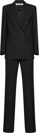 Tagliatore Jasmine Blazer en Pantalon - Dames - Blazers - Zwart - XS - Wol - Jassen