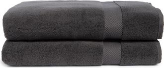 Nordstrom Organic Hydrocotton Set of 2 Bath Sheets in Grey Onyx at Nordstrom