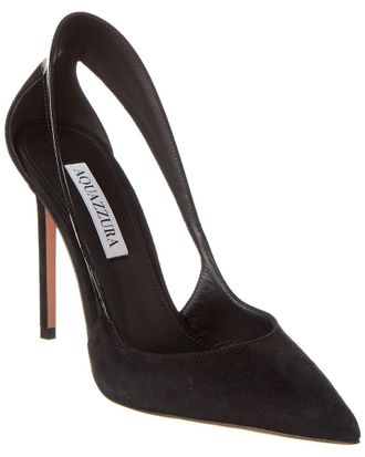 Aquazzura Dangerous Liaisons 105 Suede & Patent Pump