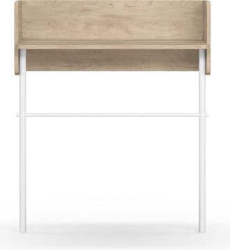 HERDASA Consola De Entrada Fabricada En Melamina Y Madera De Haya, Modelo Danish (789) De Herdasa. Roble-blanco